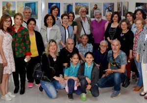 Kütüphanede atölye sergisi