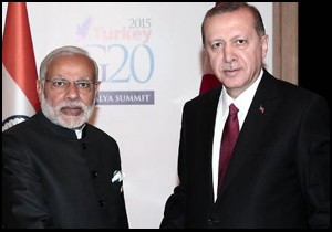 Erdoğan, Hindistan Başbakanı Modi'yi kabul etti