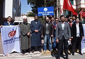 Antalya'da Hollanda protestosu
