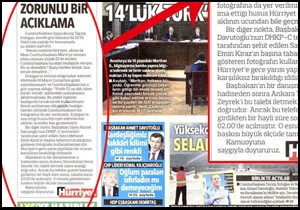 Hürriyet: Davutoğlu'nun danışmanı bizi gece 02:00'de aradı
