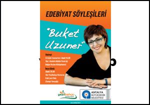 Edebiyat söyleşilerinin konuğu Buket Uzuner