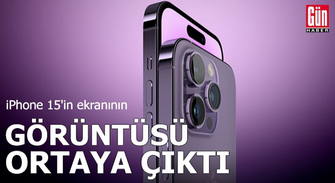 iPhone 15 in ekranının görüntüsü ortaya çıktı