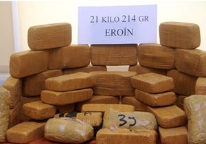 Kayseri de 21 kilo erion ele geçirildi