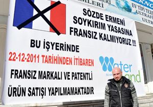 Alanya'da Fransız ürünlerine boykot