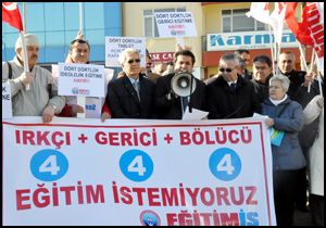 Eğitim iş'ten '4+4+4' protestosu