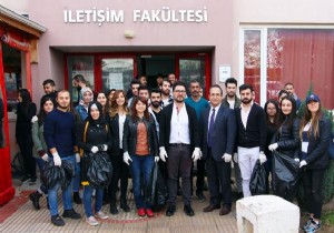 İletişim Fakültesi'nde çevre temizliği