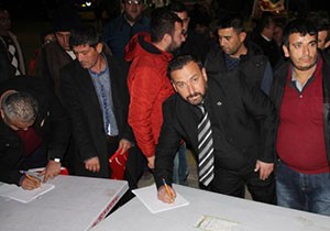 Serik'te imza kampanyası