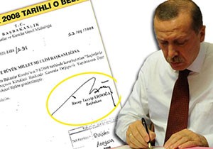O kararda Erdoğan'ın imzası var