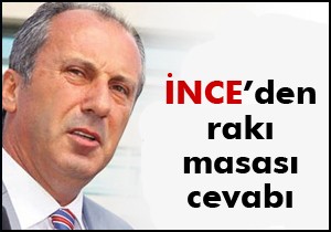 Muharrem İnce den rakı tepkisi