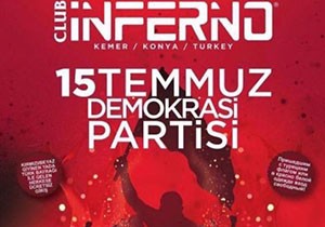 Gece kulübünün etkinliği iptal
