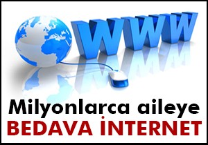 Dar gelirlilere bedava internet geliyor