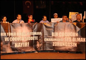 Antalya'da cinsel istismar protestosu