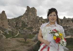 Kapadokya'ya Japon gelin