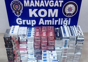 Manavgat'ta kaçak sigara operasyonu