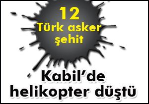 Kabil'de Helikopter Düştü