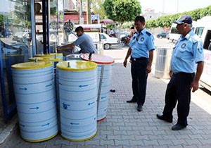 Aksu'da kaldırım işgaline son