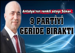 9 partiyi geride bıraktı