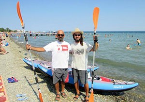 Kanoyla 3 ayda Antalya'dan Şarköy'e geldiler