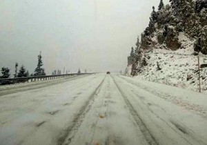 Alacabel'de kar yağışı ve tipi