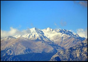 Antalya'da kar manzarası