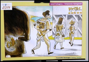 Turizm karikatürleri Antalya'da
