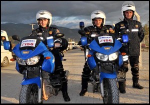 Kaş'a motosikletli jandarma asayiş timi