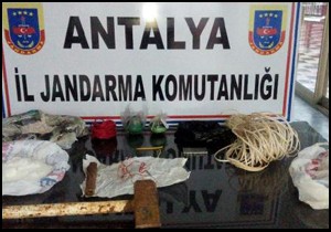 Manavgat'ta kaçak kazı operasyonu