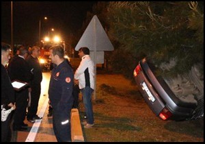 Aşırı hız kazası: 1'i ağır 4 yaralı