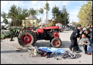 Korkuteli'de motosiklet kazası: 1 ölü