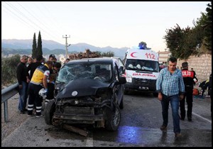 Kumluca'da zincirleme kaza: 6 yaralı
