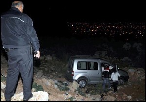 10 metrelik şarampole uçtu