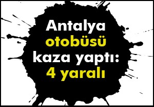 Yolcu otobüsüyle kamyon çarpıştı: 4 yaralı