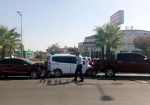 Manavgat'ta zincirleme kaza: 1 yaralı