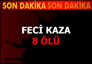 Feci kaza: 8 ölü