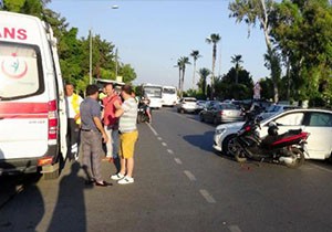 Alanya'da kaza: 1 yaralı