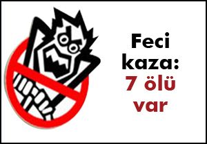 Adıyaman'da kaza; 7 ölü var