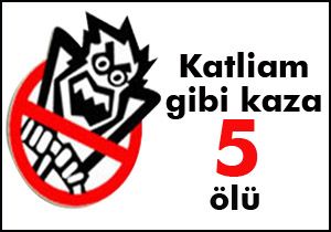 İzmir'de kaza; 5 ölü
