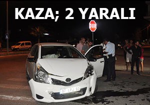 Manavgat'ta kaza; 2 yaralı