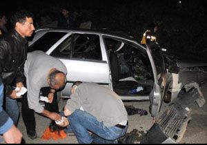 Kucağındaki bebek fırladı