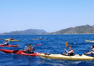 Kekova'da kano keyfi