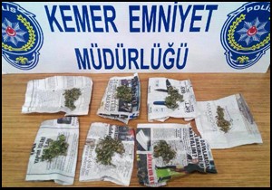 Kemer'de uyuşturucu operasyonu