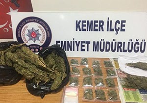 Kemer'de uyuşturucu operasyonu