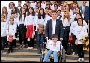 Kepez'de engelliler mutlu