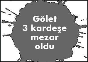 Gölet 3 kardeşe mezar oldu