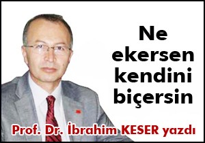 Ne ekersen kendini biçersin