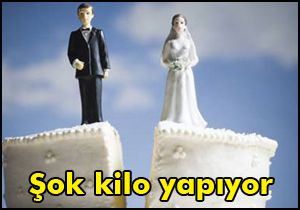 Evlenmek de boşanmak da kilo aldırıyor