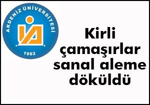Kirli çamaşırlar sanal aleme döküldü