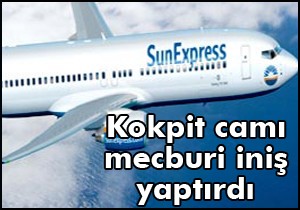 SunExpress mecburi iniş yaptı