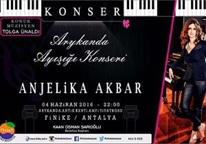 Anjelika Akbar, Arykanda'da sahneye çıkacak