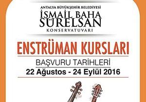 Büyükşehir Konservatuvarı'na kayıtlar başlıyor